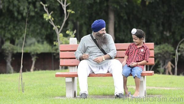 Amritpal Singh Billa With A Kid