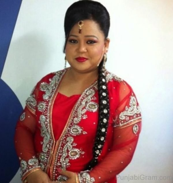 Bharti Singh In Red Dress