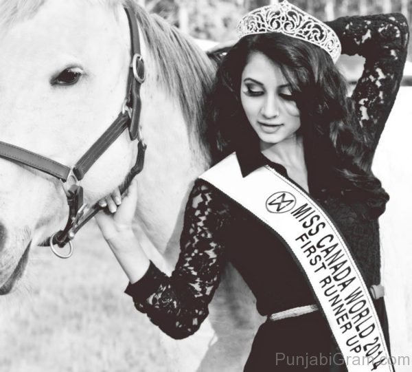 Ericka Virk Black And White Picture