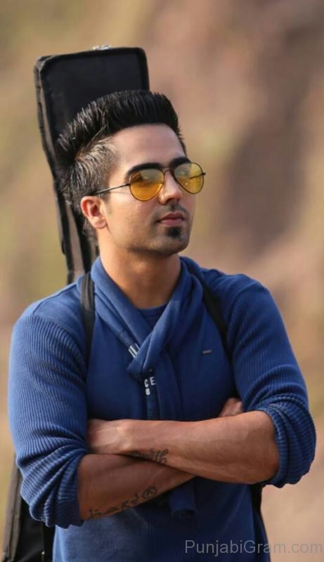 Hardy Sandhu In Blue Clothes